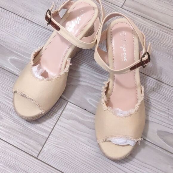 (48-2894) Vepose Women's 80 Espadrilles Wedge Sandals Sz 10 - Picture 3 of 12